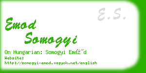 emod somogyi business card